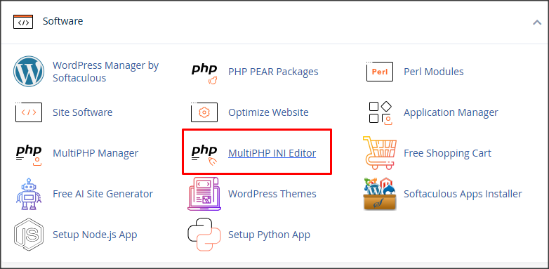 Access the Software Group
