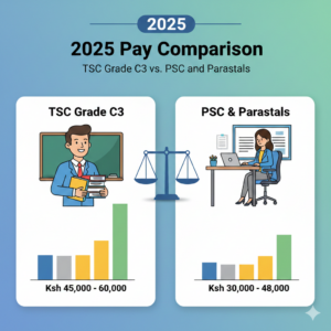 2025 Pay Comparison: TSC Grade C3 vs. PSC and Parastatals